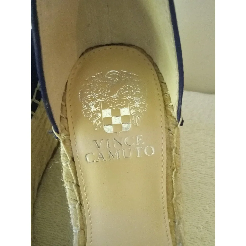 Vince Camuto Blue Suede Wedge Espadrille 